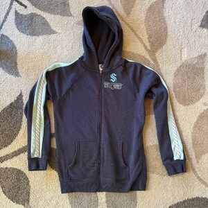 Seattle Kraken official NHL zip hoodie sz small